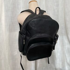 Piel Genuine Leather Expandable Backpack